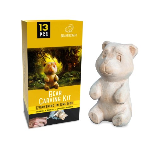 Veistosarja BeaverCraft DIY05; aloittelijoiden hahmokaiverrukseen