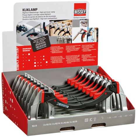 Puristin Bessey KliKlamp KLI-D; 16 kpl.