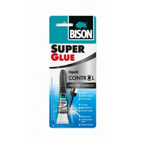 Liima Bison 1490215 Super Glue Control; 3 g