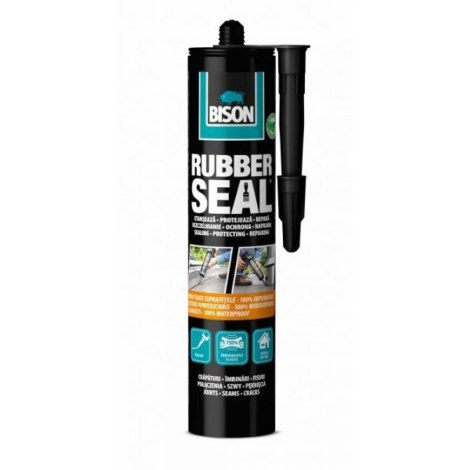 tiivistysmassa Bison 6313122 Rubber Seal; 310 g; musta