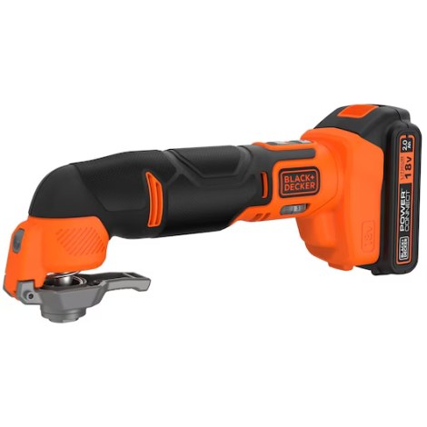 Monitoimityökalu Black & Decker BDCOS18D1K-QW; 18 V; 1x2,0 Ah akku. + tarvikkeet