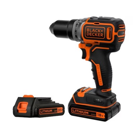 Pora/ruuvinväännin Black & Decker BL186K1B2-QW; 18 V; 2x2,0 Ah akku
