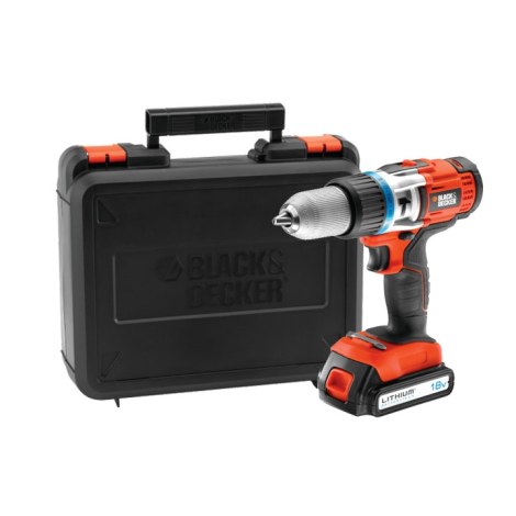 Akkuiskuporakone Black&Decker EGBHP188K; 18 V; 1x1,5 Ah akku