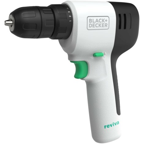 Pora/ruuvinväännin Black & Decker REVDD12C-QW; 12 V; 1,5 Ah akku