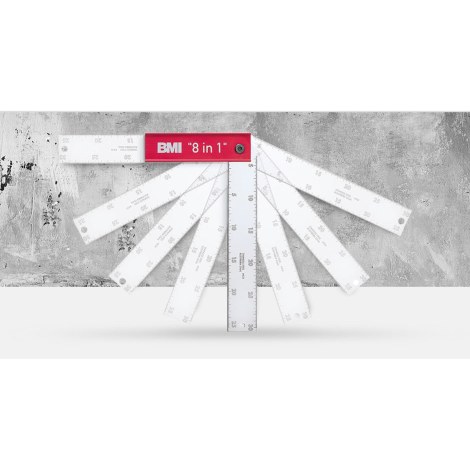Säädettävä kulmamittari BMI 8 IN; 400x150 mm
