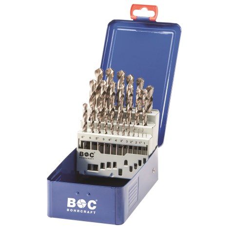 Metalliporanteräsarja Bohrcraft BC11201310025; HSS-G; 1-13 mm; 25 kpl.