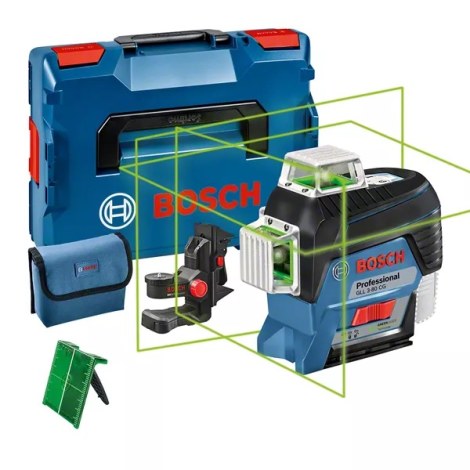 Linjalaser Bosch GLL 3-80 CG; 12 V (ilman akkua ja laturia)