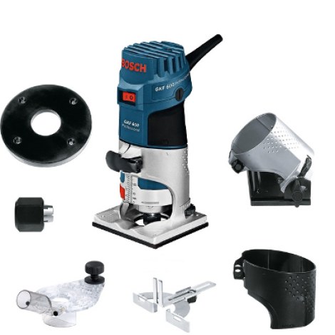 Reunajyrsin Bosch GKF 600 Professional; 600 W + tarvikkeet
