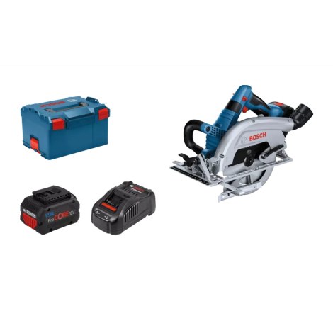 Pyörösaha Bosch GKS 18V-70 L Professional; 18 V; 2x5,5 Ah Akku + L-BOXX 238