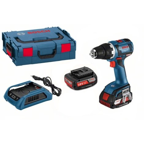 Pora/ruuvinväännin Bosch GSR 18 V-EC Wireless; 18 V; 2x2,0 Ah akku