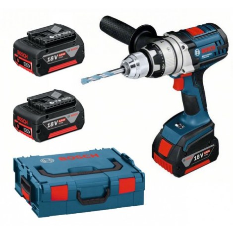 Pora/ruuvinväännin Bosch GSR 18 VE-2-Li; 18 V; 3x4,0 Ah akku