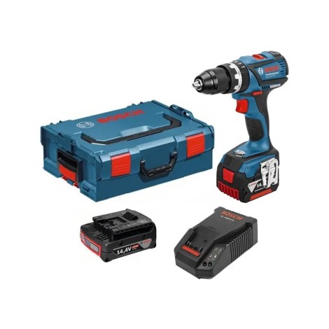 Iskupora / ruuvinväännin Bosch GSB 14,4 V-EC; 14,4 V; 2x2,0 Ah akku
