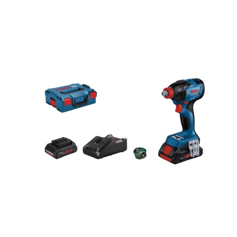 Iskuruuvinväännin Bosch GDX 18V-210 C Professional; 18 V; 2x4,0 Ah akku