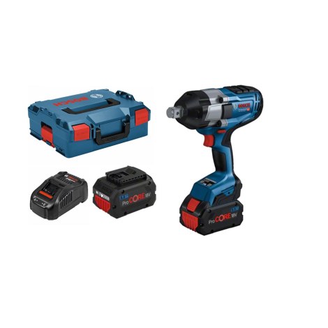 Iskumutterinväännin Bosch GDS 18V-1050 H BITURBO; 18 V ProCORE; 18 V; 2x5,5 Ah akku