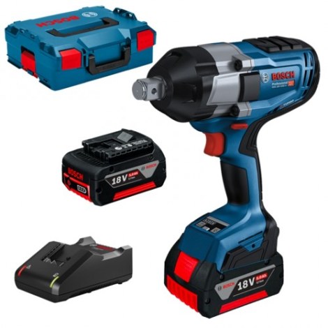 Iskumutterinväännin Bosch GDS 18V-1050 H BITURBO; 18 V; 2x5,0 Ah akku