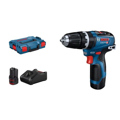 Iskupora / ruuvinväännin Bosch GSB 12V-35; 12 V; 2x3,0 Ah akku