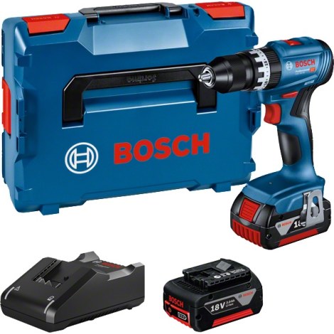 Iskupora / ruuvinväännin Bosch GSB 18V-45 Professional; 18 V; 2x3,0 Ah akku