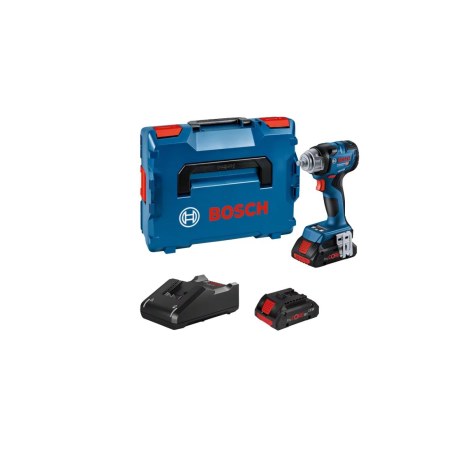 Iskumutterinväännin Bosch GDS 18V-320 C Professional; 18 V; 2x4,0 Ah akku.; kuljetuslaatikolla