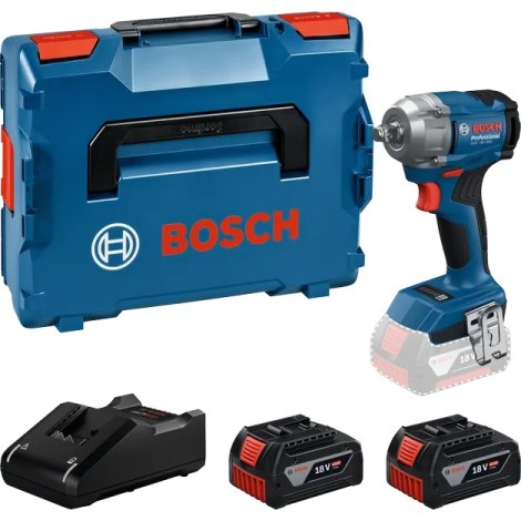 Iskumutterinväännin Bosch GDS 18V-350 Professional; 18 V; 2x4,0 Ah akku
