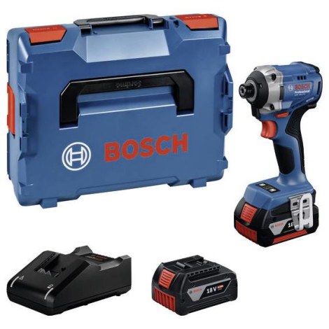 Iskuruuvinväännin Bosch GDR 18V-215 Professional; 18 V; 2x4,0 Ah akku