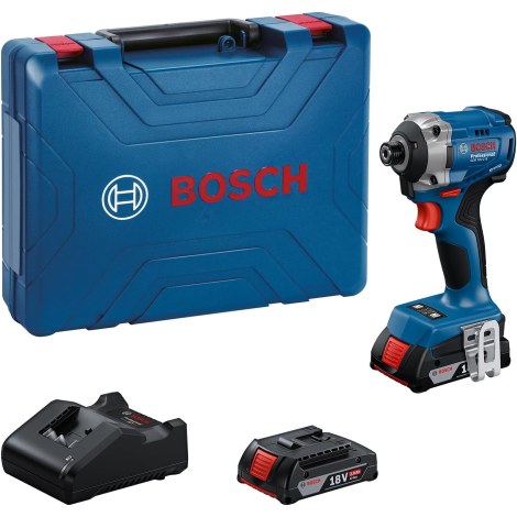 Iskuruuvinväännin Bosch GDR 18V-215 Professional; 18 V; 2x2,0 Ah akku