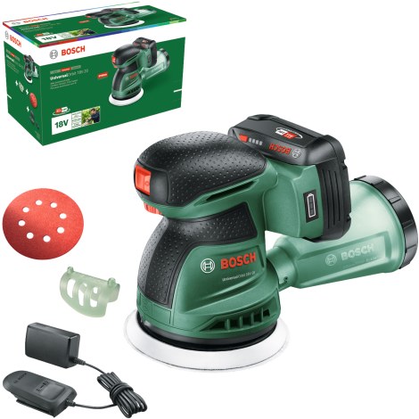 Epäkeskohiomakone Bosch UniversalOrbit 18V-20; 18 V; 1x2,0 Ah akku