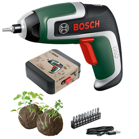 Akkuruuvinväännin Bosch IXO 7; 3,6 V; 1x2,0 Ah akku + tarviketta