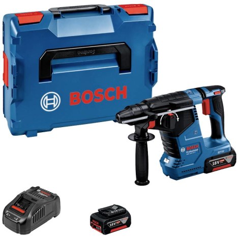 Poravasara Bosch GBH 18V-24 C Professional; 2,4 J; SDS-plus; 18 V; 2x5,0 Ah akku