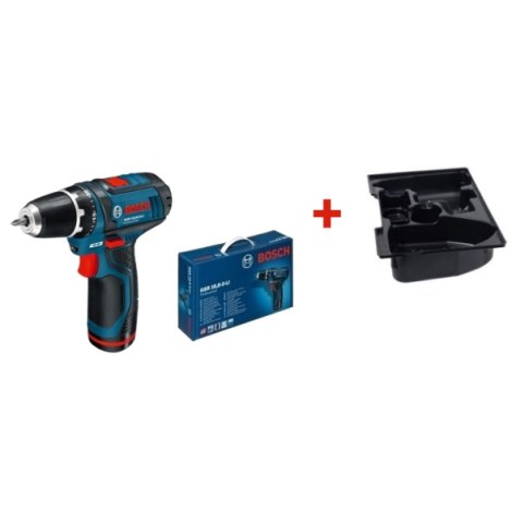 Pora/ruuvinväännin Bosch GSR 10,8-2-Li; 10,8 V; 1x2,0 Ah akku
