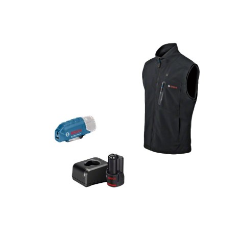 Lämpöliivi Bosch GHV 12; S; 12 V; 1x2,0 Ah + usb adapteri GAA 12V-21