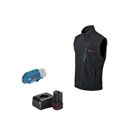 Lämpöliivi Bosch GHV 12; 3XL; 12 V; 1x2,0 Ah + usb adapteri GAA 12V-21