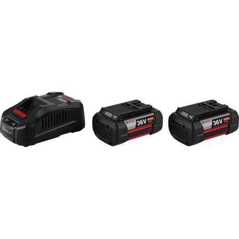 Akku Bosch GBA; 36 V; 2x6,0 Ah + Laturi GAL 3680 CV