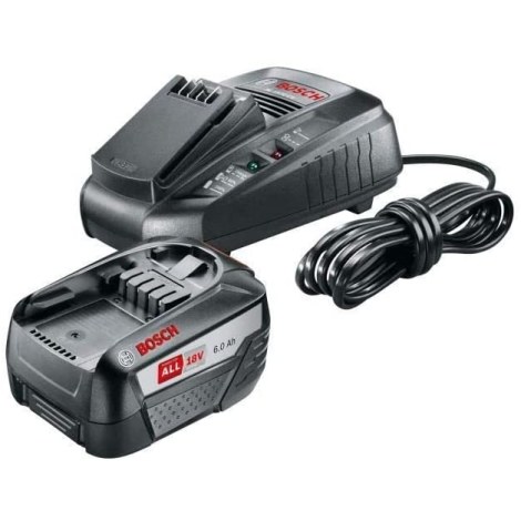 Akku Bosch PBA; 18 V; 6,0 Ah; Li-ion + laturi AL 1830 CV