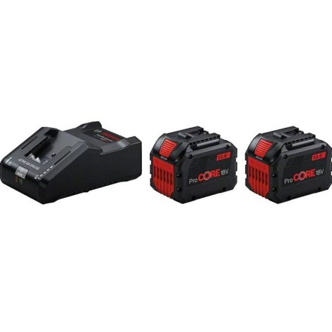 Tarvikesarja Bosch 1600A02T5W; 18 V; 2x12,0 Ah akku
