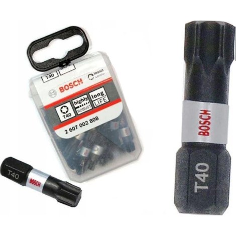 Urakärki Bosch Impact Control; T40; 25 mm; 25 kpl.