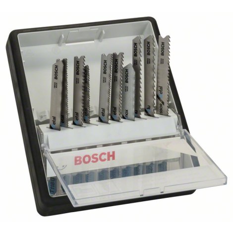 Pistosahanteräsetti Bosch T 118 G; T 118 A; T 118 B; T 118 EOF; T 118 AF; T 118 BF; T 118 GFS; T 227 D; T 127 D; T 123 XF; 10 kpl.