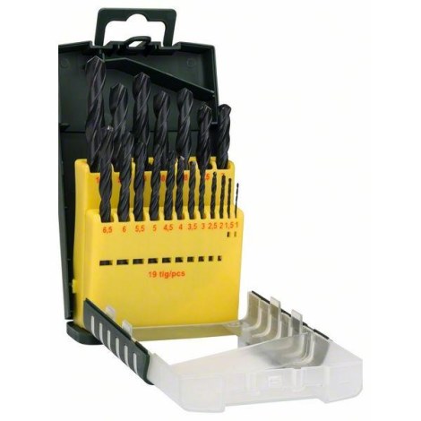 Poranteräsarja Bosch 2607017151; 1,0-10 mm; 19 kpl.