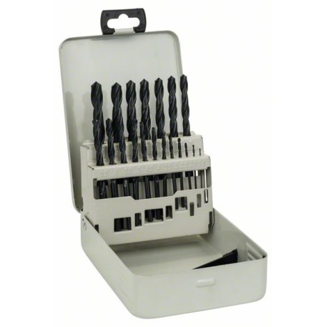 Metalliporanteräsarja Bosch HSS-R; 1-10 mm; 19 kpl.