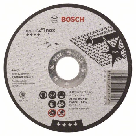 Hiova katkaisulaikka Bosch AS 46 T INOX BF; 125x2 mm