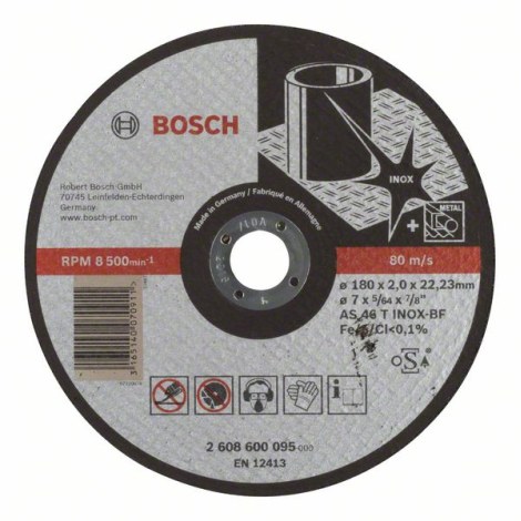 Hiova katkaisulaikka Bosch AS 46 T INOX BF; 180x2 mm