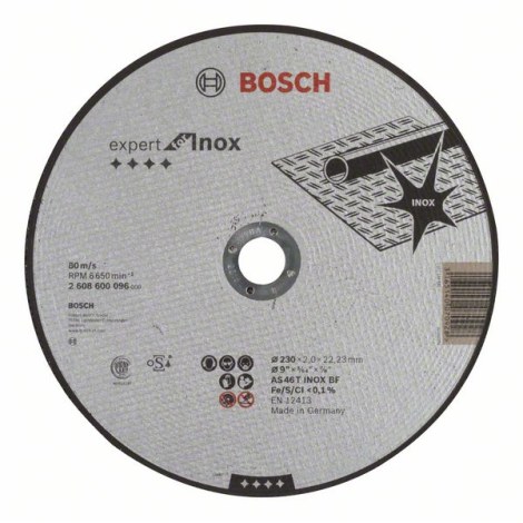 Hiova katkaisulaikka Bosch AS 46 T INOX BF; 230x2 mm