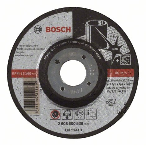 Hiomalaikka Bosch AS 30 S INOX BF; 115x6 mm