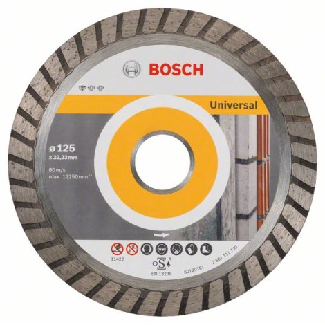 Timanttikatkaisulaikka Bosch PROFESSIONAL FOR UNIVERSAL TURBO; 125 mm