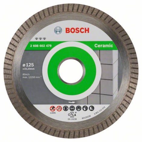Timanttikatkaisulaikka Bosch BEST FOR CERAMIC EXTRACLEAN TURBO; 125 mm