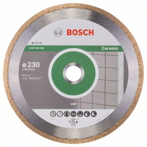 Timanttikatkaisulaikka Bosch PROFESSIONAL FOR CERAMIC; 230 mm