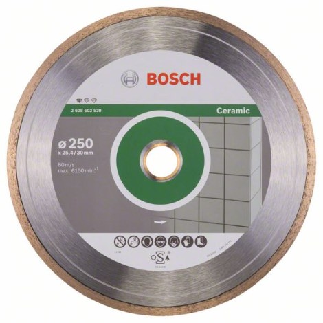 Timanttikatkaisulaikka Bosch PROFESSIONAL FOR CERAMIC; 250 mm