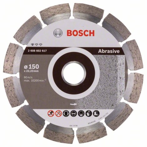 Timanttikatkaisulaikka Bosch PROFESSIONAL FOR ABRASIVE; 150 mm