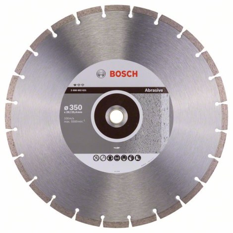 Timanttikatkaisulaikka Bosch PROFESSIONAL FOR ABRASIVE; 350 mm