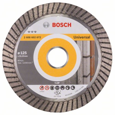 Timanttikatkaisulaikka Bosch BEST FOR UNIVERSAL TURBO; 125 mm