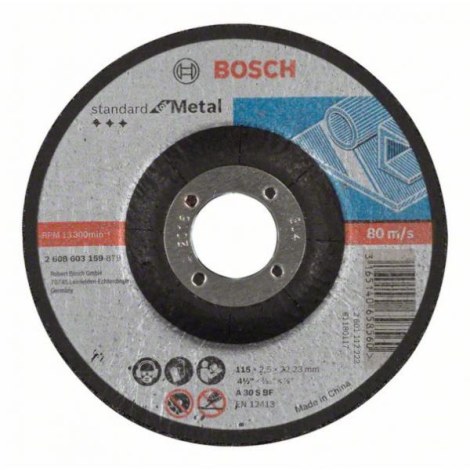 Hiova katkaisulaikka Bosch Standard for Metal 2608603160; 125x22,23 mm